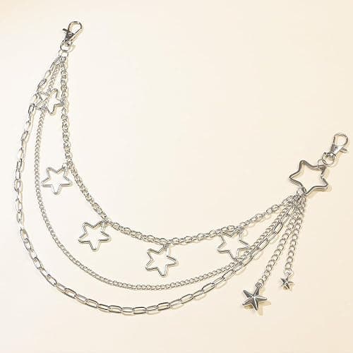Pants Chain Wallet Chain Punk Chain Hip Hop Butterfly Lock Charm Jeans Chains Rock Chains for Women Men Hipster Women Fashion Trendy Waist Pants Chain Jewelry Clothing Accessories thumbnail 7