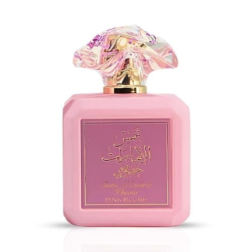 Ard al Zaafaran Pink Blush Shams Al Emarat Khususi, Marshmallow Blush Perfume For Women, Eau de Parfum - 100 ML (3.4 OZ) Romantic & Sweet Arabian Perfume - A Captivating Scent wrapped in Pink Bottle - Image 1