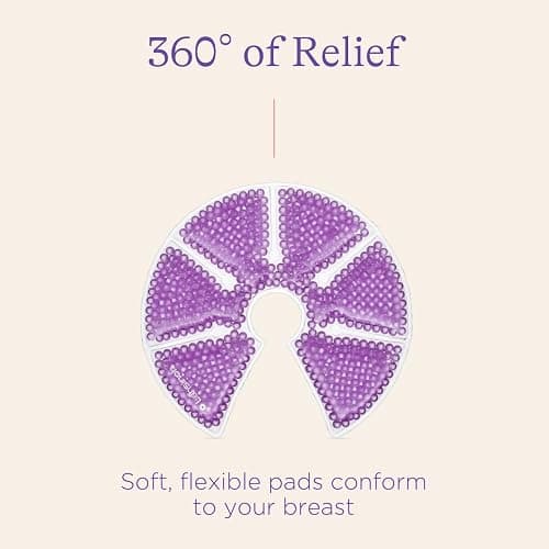 Lansinoh Breast Therapy Packs, Hot and Cold Breast-Pads with 2 Soft Covers, Postpartum Essentials for Nipple Pain Relief, Mastitis, Engorgement, Support for Breastfeeding, Pumping Aid, 2 Pack thumbnail 7