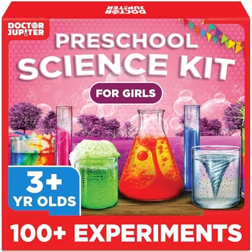 Doctor Jupiter Preschool Science Kit for Kids Ages 3-5 | Toddler Learning Activities, Birthday Gift Ideas for 3-4-5 Year Old Girls | Learning & Educational Toy STEM Kit with 100+ Experiments - Image 1