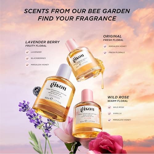 Gisou Honey Infused Hair Perfume – Long-Lasting Hair Fragrance with Mirsalehi Honey & Argan Oil, Lavender Berry,1.7 Fl Oz thumbnail 5
