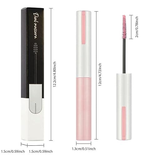 Colored Mascara for Eyelashes with Comb Set, Pink mascara Colorful Waterproof Long lasting Charming Voluminous for Women Cruelty Free Vegan Eye Makeup(C-1Pc 06#light pink, C) thumbnail 7