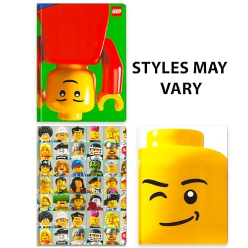 LEGO Journal - LEGO Minifigure Stationery Bundle with Hardcover Lined Notebook, Erasers, More | Boys Writing Journal School Supplies Style May Vary thumbnail 2