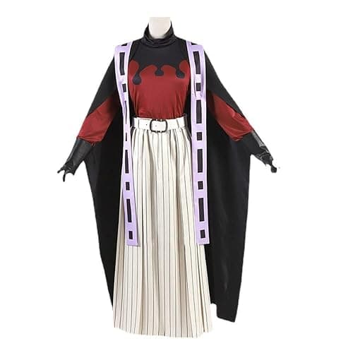 Buyoem Douma Cosplay，Douma Costume，Anime Douma Kimono Suit Cosplay Costume Halloween Robes Cloak Full Set with Wig thumbnail 4