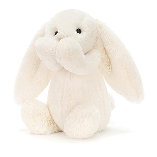 Jellycat Bashful Cream Bunny Stuffed Animal, Medium 12 inches | Rabbit and Bunny Plush Toy | Classic Children's Gift thumbnail 4