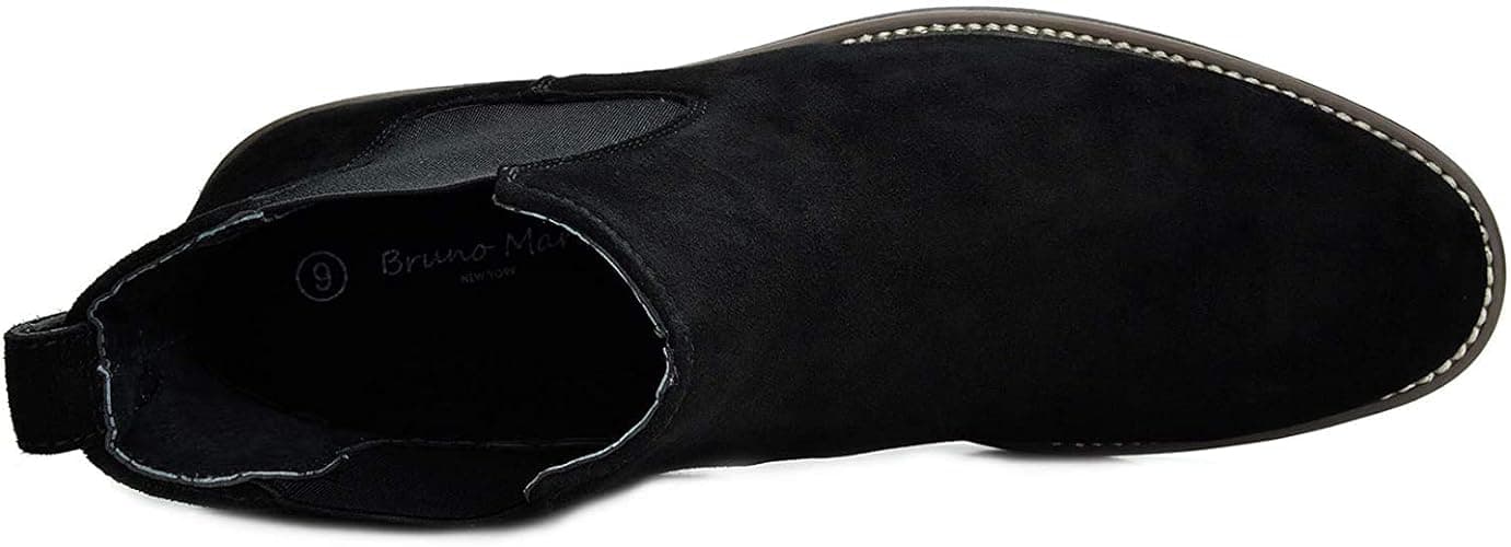 Bruno Marc Men's Suede Leather Chelsea Ankle Boots thumbnail 6