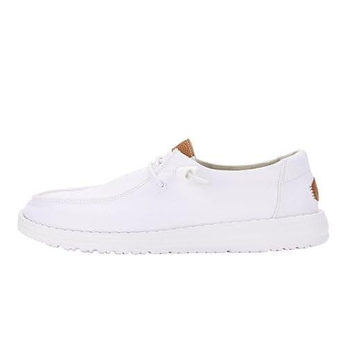 HEYDUDE Women's Wendy Stretch Canvas Slip On Shoes | Easy On Loafer | Elastic Laces, Breathable Canvas Upper, Removable Foam Insole, Flexible Outsole, Lightweight Packable Construction - Image 1