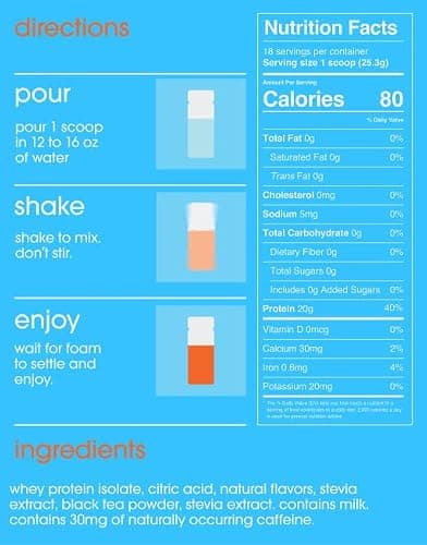 GRAMMS Clear Protein Powder Packets 20G Protein for Women & Men | Lactose Free, Grass-Fed Whey Isolate, Gluten Free, Zero Sugar, Gut Friendly, Non-Bloating (Peach Tea-18 Servings) thumbnail 3