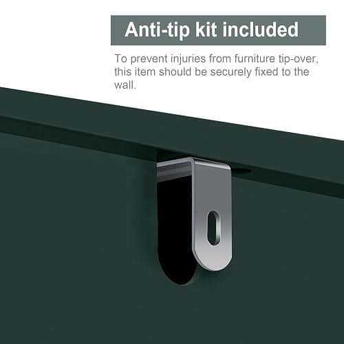 MXARLTR Over The Toilet Storage, Bathroom Over The Toilet Organizer, Above Toilet Storage with Double Doors and Soft Hinges Over Toilet Storage Shelf Over The Toilet Storage Cabinet (Forest Green) thumbnail 6