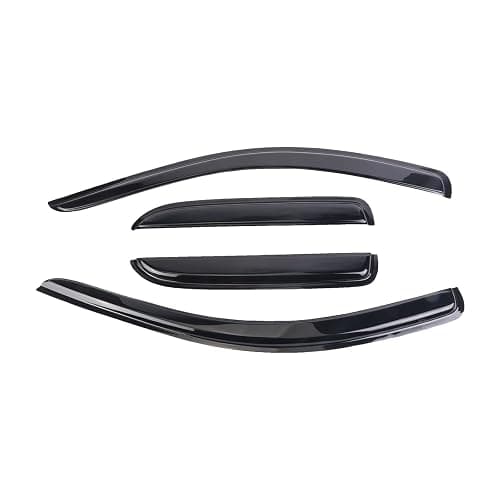 SONTIAN 4pcs Window Visors Tape-On for 2002-2008 Dodge Ram 1500, 2003-2009 Ram 2500 & 3500 with Crew/Extended Cab Sun Rain Guard Side Window Wind Deflectors thumbnail 2