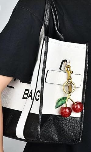 YUEAALK Cute Bag Charms Purse Charm Gift for Women Girl - Car keyrings leather handbags -Fashion Birthday Presents for Woman thumbnail 4