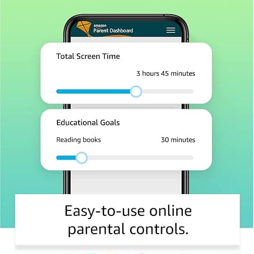Amazon Fire 7 Kids tablet | 7" display, ages 3–7, includes ads-free books, games and videos that children love, parental controls, 10-hour battery, 32 GB - Fire 7 Kids tablet - 32 GB - Blue thumbnail 4