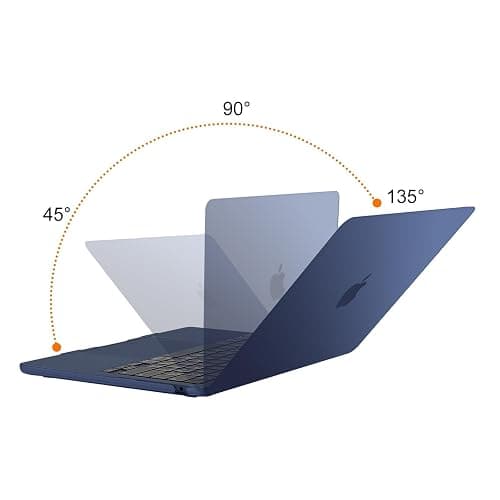 MOSISO Compatible with MacBook Air 13 inch Case 2026 2025 2024 2023 2022 M4 A3240 M3 A3113 M2 A2681,Plastic Hard Shell&Keyboard Cover&ScreenFilm&Type C for MacBook Air 13.6 inch Case, Haze Blue thumbnail 4