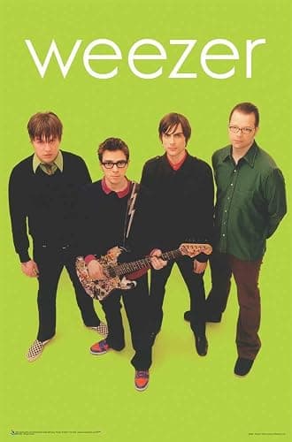 Scorpio Posters Weezer - Green Officially Licensed Music Poster - 24" x 36" - Image 1