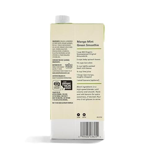 365 by Whole Foods Market, Organic Unsweetened Almond Milk, 32 Fl Oz thumbnail 3