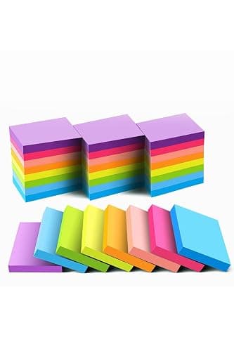 Sticky Notes 1.5x2 Inches, Bright Colors Self-Stick Pads, 24 Pack, 75 Sheets/Pad,1800 Sheets - 24 - Image 1