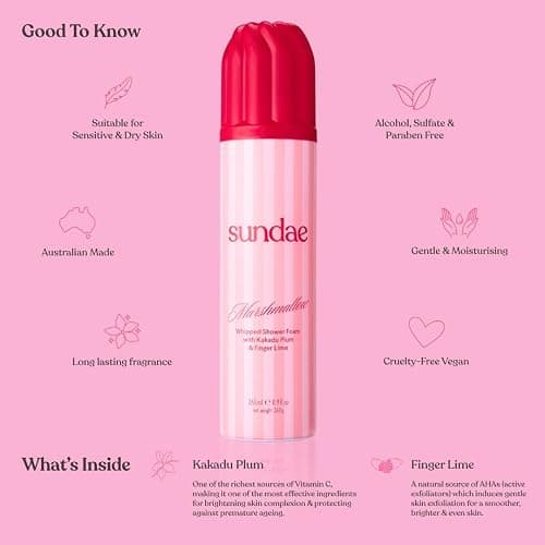 sundae Whipped Shower Foam Marshmallow Foaming Body Wash 8.9 fl oz, 265ml thumbnail 2