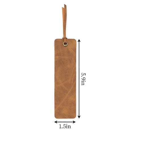 Personalised Bookmark Engraved Leather Book Mark Gifts with Birth Month Flower for Women Men Teacher Custom Bookmark Book Marks Bookmarks Gifts for Graduation Birthday Christmas (Brown) thumbnail 2