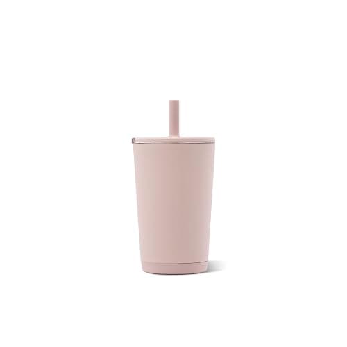 HydroJug Everyday Tumbler 14 oz, Ceramic-Lined Straw Cup, Dusty Rose thumbnail 2