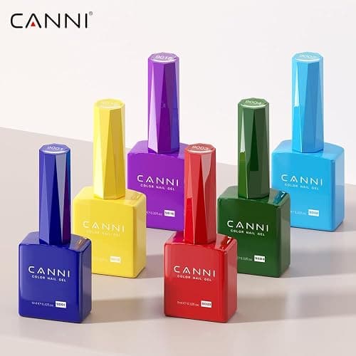 CANNI CC1 30Pcs 9ML Hema-free Gel Nail Polish Set, Black Pink Nude Red Blue Green Gel Polish Kit Color Soak Off LED Nail Gel Polish Set Nail Art Starter Manicure Salon DIY at Home thumbnail 6