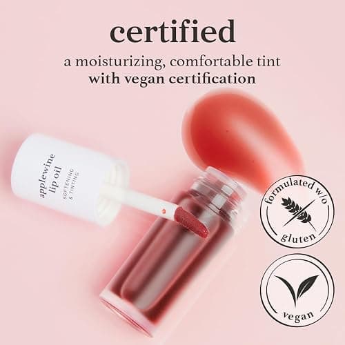 NOONI Korean Lip Oil - Applewine | Long-Lasting, Moisturizing, Plumping, Revitalizing for Dry Lips, Waterproof, No Peel Off, Hydrating, Nourishing Crystal Clear, Stocking Stuffers, 0.12 FL Oz thumbnail 3