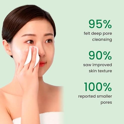 QUIA Dual-Action Toner Pads – Gentle PHA Exfoliation for Sensitive Skin – Instantly Hydrate and Minimize Pores – 70 Soft-Touch Korean Textured Pads – Blackhead and Blemish Control thumbnail 7