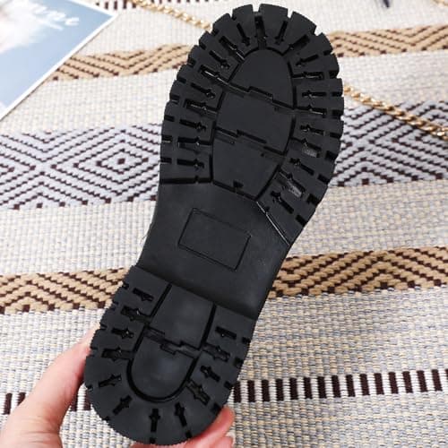 XMM Mary Jane Shoes Black Platform Chunky Mary Janes for Women Ladies Comfort Leather Round Toe Non-Slip Ankle Strap Dressy Casual Cute Girls Kawaii Lolita School Trendy Work Shoes US 9 thumbnail 7
