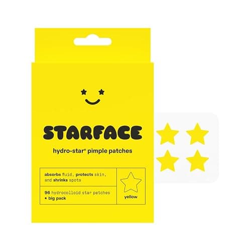 Starface World Hydro-Stars Refill, Hydrocolloid Pimple Patches, Absorb Fluid and Reduce Inflammation, Cute Star Shape, Cruelty-Free Skincare (96 Count) - Image 1