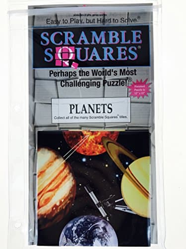 Scramble Squares Planets 9 Piece Challenging Puzzle - Ultimate Brain Teaser and Mind Game for Young and Senior Alike - Engaging and Creative with Beautiful Artwork - by B.Dazzle thumbnail 3
