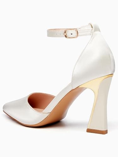 Juliet Holy Womens Pumps Point Closed Toe Heels Buckle Ankle Strap D'Orsay Heeled Sandals | Ankle Strap, Closed Toe, Point, Heels, Buckle thumbnail 4