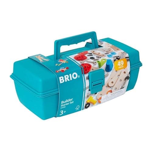 BRIO Builder 34586 Box 49 TLG. - Das kreative Konstruktionsspielzeug aus Schweden - Einsteiger-Set im praktischen Werkzeugkoffer - Für Kinder ab 3 Jahren thumbnail 4