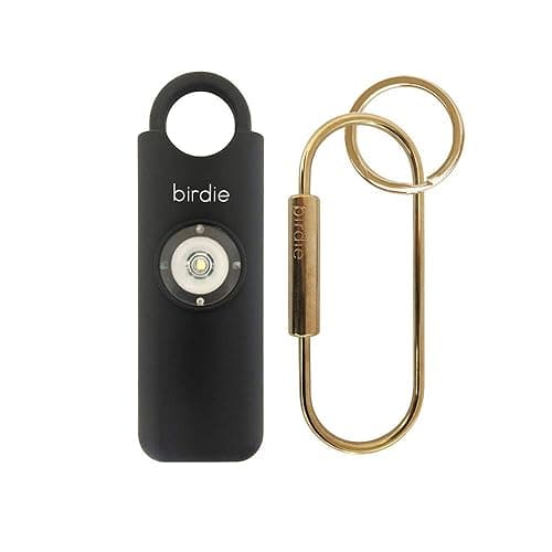 She’s Birdie–The Original Personal Safety Alarm for Women by Women–Loud Siren, Strobe Light and Key Chain in a Variety of Colors (Charcoal) - Charcoal - 1