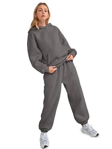 AUTOMET Womens 2 Piece Outfits Lounge Hoodie Sweatsuit Sets Oversized Sweatshirt Baggy Fall Fashion Sweatpants with Pockets thumbnail 5