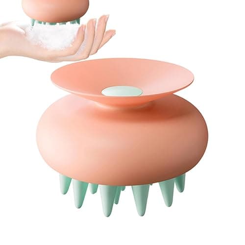 Silicone Scalp Massager - Hair Brush Scalp Massager, Scalp's Massager's Shampoo Brush, Head Massager's With Large Suction Cup | Easy Storage Ergonomic Scalp's Scrubber For Hair Care (Wet And Dry thumbnail 7
