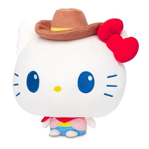 TeeTurtle Cowgirl Hello Kitty 8" Cloudheads Plushie - Amazon Exclusive Hello Kitty and Friends Western Collection - Cute Kawaii Soft Weighted Stuffed Animal thumbnail 5