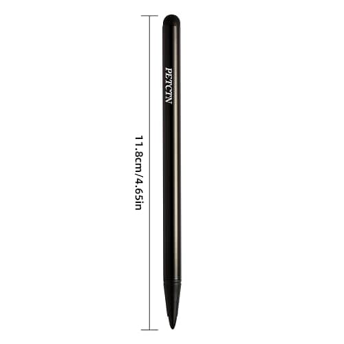2pcs Black Stylus Pens for Universal Touch Screen Devices - Compatible with iPad, Samsung Galaxy, Smartphones thumbnail 6