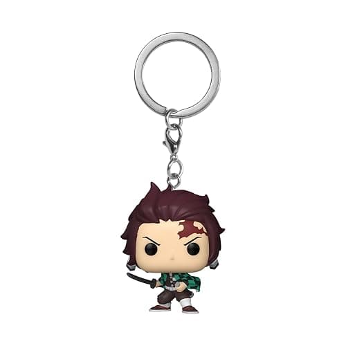 Funko POP! Keychain: Demon Slayer - Tanjiro Novelty Keyring - Collectable Mini Figure - Stocking Filler - Gift Idea - Official Merchandise - Anime Fans - Backpack Decor - Image 1