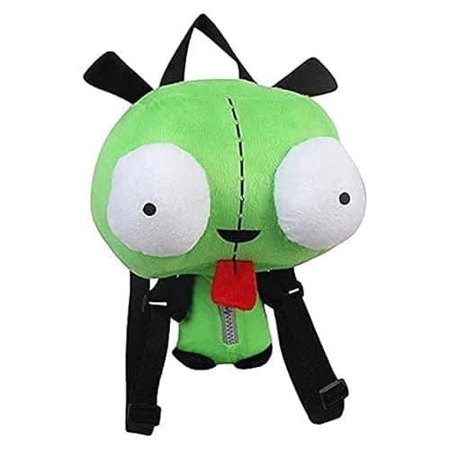 Haisijing Plush Toys New Alien 3D Eyes Robot Gir Cute Stuffed Plush Backpack Green Bag Xmas Gift 14 inches - Image 1