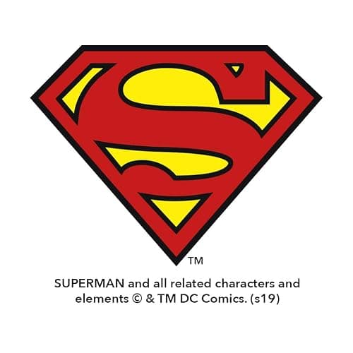 Superman Steel Logo Keychain Classy Round Chrome Plated Metal thumbnail 7