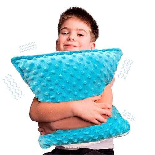 Bright Autism Hugger Pillow for Sensory Needs- Calming Vibrating Pillow for Kids. Therapy Relaxing Tool That Helps Children to Soothe Stress or Anxiety. The Perfect Sleep aid for a Sensory Room. - Image 1