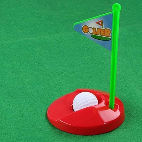 Golf Toy Set Toilet Game Golf Toy, Toilet Golf Mini Suit Leisure Sports Toy-Bathroom Mini Putter Golf Game Mat Set thumbnail 5