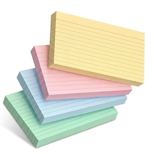 Mr. Pen- Pastel 3" x 5", 180 Lined Index Cards, Note Cards, Flash Cards | Study Cards, Notecards for Studying, Ruled Flashcards for Studying - Image 1