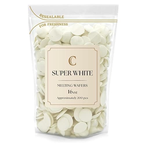Merckens Chocolate Melting Wafers Bulk Bag Perfect For Dipping, Desserts, Baking And More (1 Pound, Super White) - Image 1