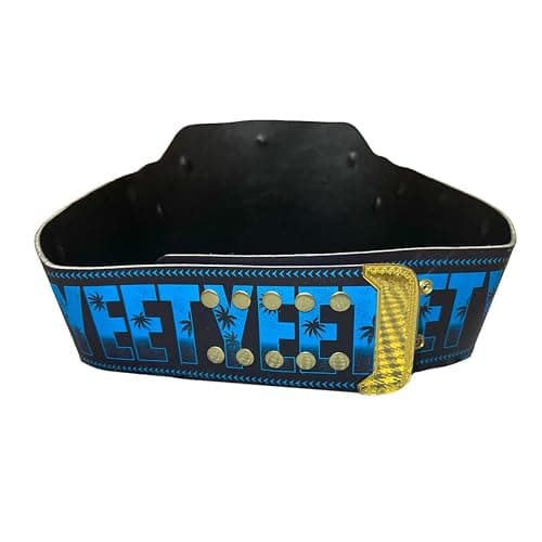 New Jey Uso Yeet Championship Title Belt – Undisputed Championship Replica Belt 2MM - Easy Wear Adjustable 4MM Leather Strap - Adult Size thumbnail 7