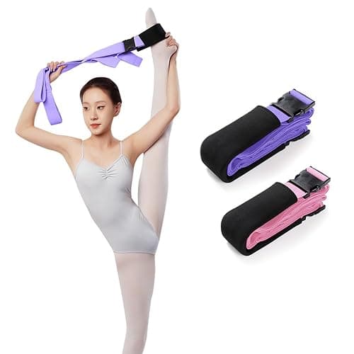 Modular 3-in-1 Yoga Straps System: Detachable Ends with Quick-Lock Buckles & Lumbar Pad - 150cm Adjustable Stretching Band for Splits, Pilates, Gym, Dance, Physical Therapy & Flexibility Training thumbnail 2