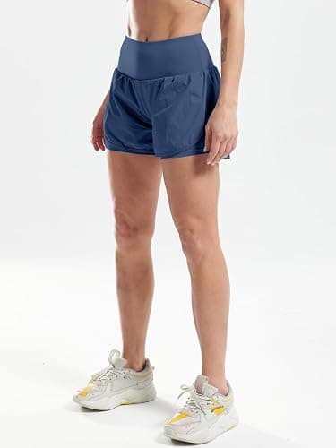 CADMUS 2 in 1 Women's Workout Shorts for Athletic Gym Running Shorts with Phone Pockets thumbnail 4