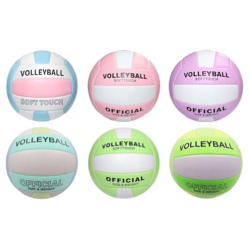 Super Softy Volleyball, Pink Volleyballs for Inside House and Yard, Official Size 5 Volleyball, Training Props for Girls, Kids, Youth Beginners Trainer thumbnail 9
