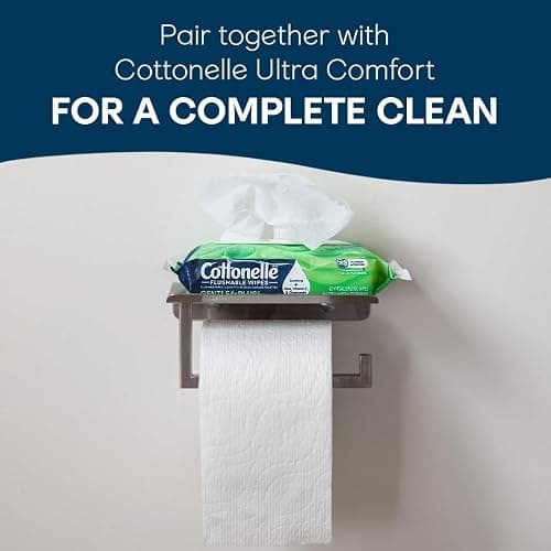 Cottonelle GentlePlus Flushable Wet Wipes with Aloe & Vitamin E, 4 Flip-Top Packs, 42 Wipes Per Pack (168 Total Wipes), Packaging May Vary thumbnail 6