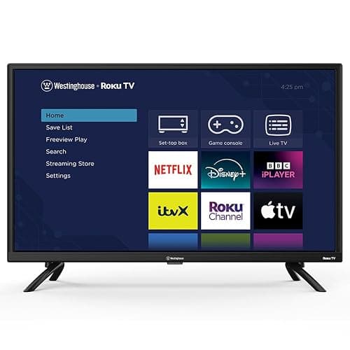 Westinghouse 32 Inch TV Smart Roku OS - LED HD, Freeview, Netflix, Apple TV+, BBC iPlayer, Dolby Audio, HDMI, USB- Ideal Small TVs for Bedroom, Lounge or Kitchen 【Energy Class E】 - Image 1