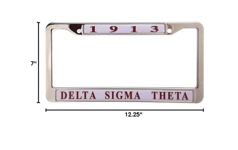 Delta Sigma Theta New Metal License Plate Frame thumbnail 2